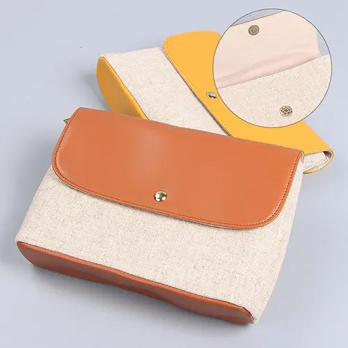 Customizable eco-friendly cosmetic pouch for boutique retail and promotional gift sets